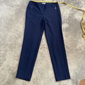 adrienne vittadini Trouser Straight Leg Pants Navy Blue Womens‎ Size 6